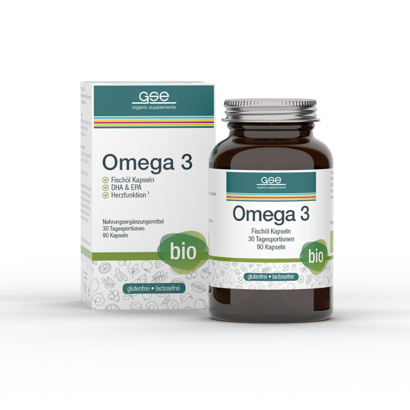 GSE Bio Omega 3 - Fischöl, 90 Kapseln à 1080  mg