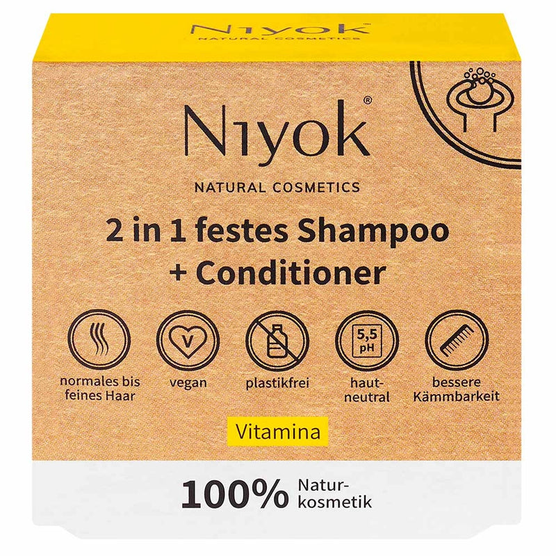 Niyok 2 in 1 festes Shampoo & Conditioner Vitamina 80 g