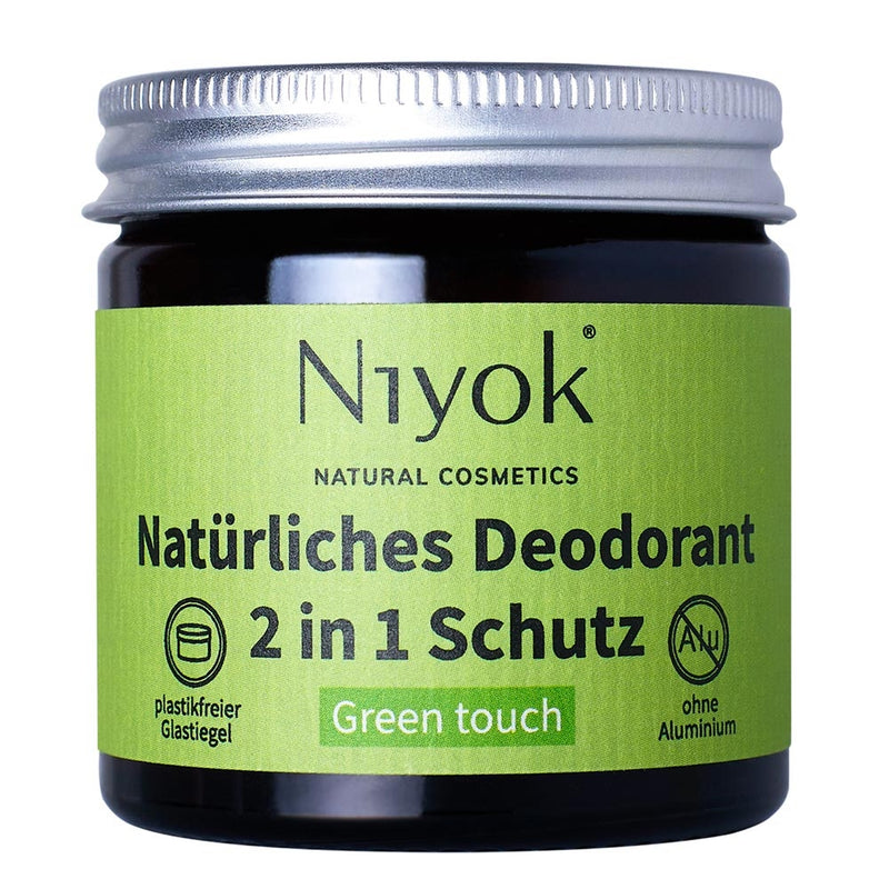 Niyok 2 in 1 Deodorant Creme Anti-Transpirant Green touch 40 ml