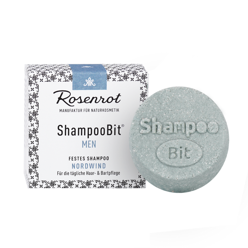 Rosenrot festes ShampooBit® MEN Nordwind 60 g