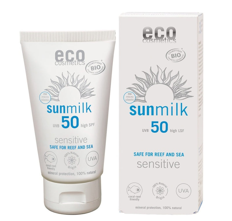 eco cosmetics Sonnenmilch LSF 50 sensitive 75 ml